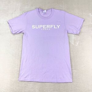 SUPERFLY VODKA T-Shirt Mens Small Lavender Pink Logo Tee‎ Distilling PNW